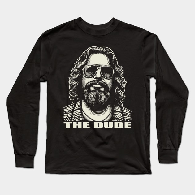 The Dude - Big Lebowski Long Sleeve T-Shirt by Trendsdk